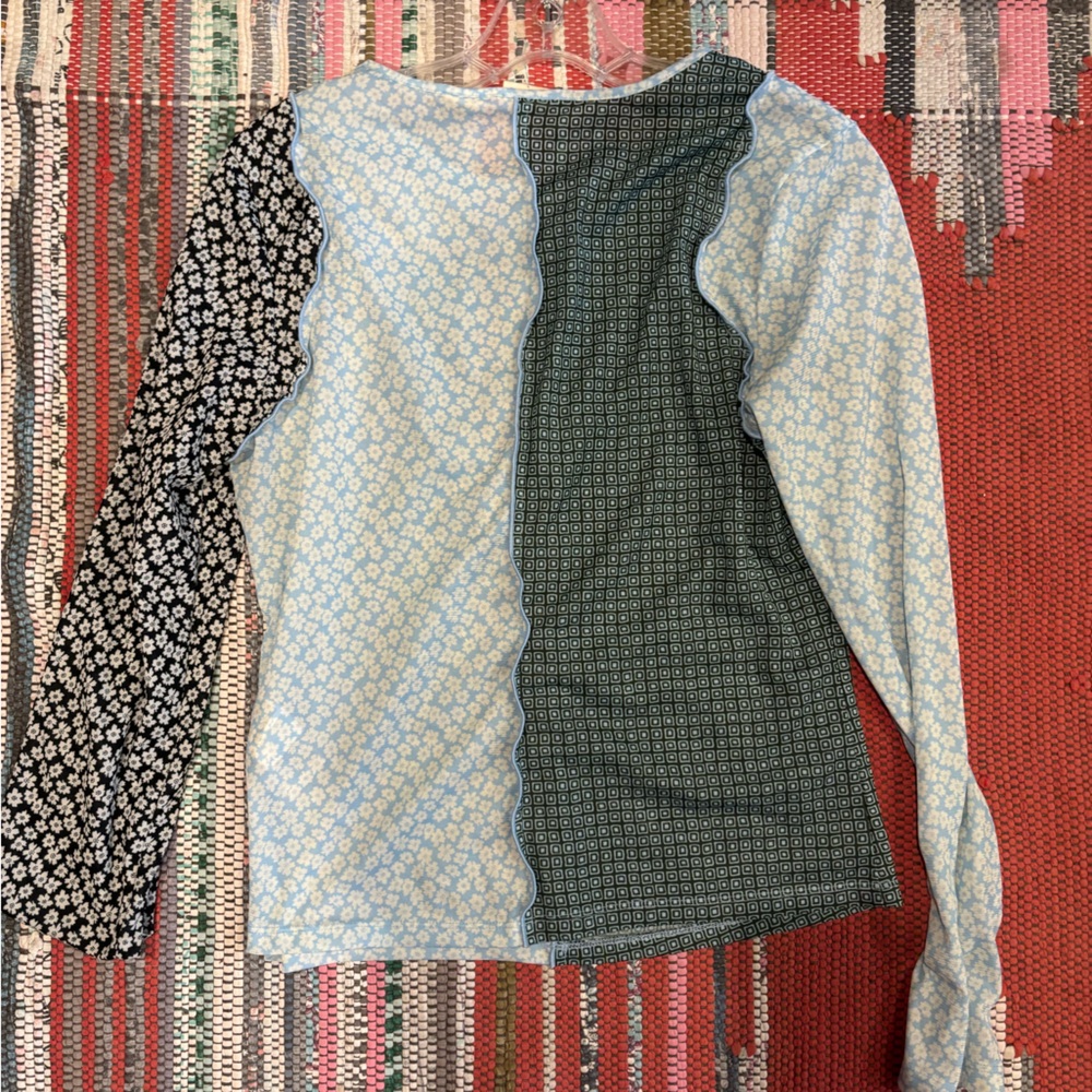 Levi's Multicolor Patchwork Top Mesh Size Large B… - image 4